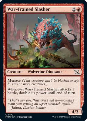 War-Trained Slasher card from March of the Machine