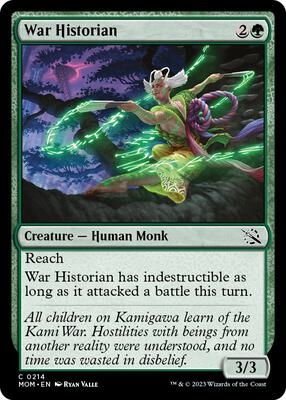 War Historian card from March of the Machine