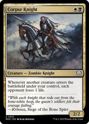 Corpse Knight card from Commander: March of the Machine