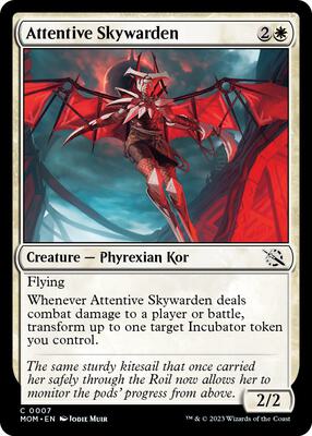 Attentive Skywarden card from March of the Machine