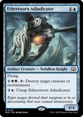 Ethersworn Adjudicator card from Commander: March of the Machine