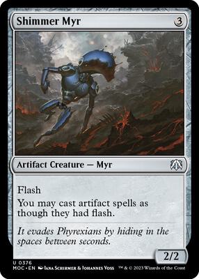 Shimmer Myr card from Commander: March of the Machine