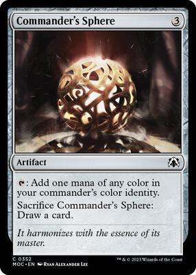 Commander's Sphere card from Commander: March of the Machine