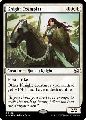 Knight Exemplar card from Commander: March of the Machine