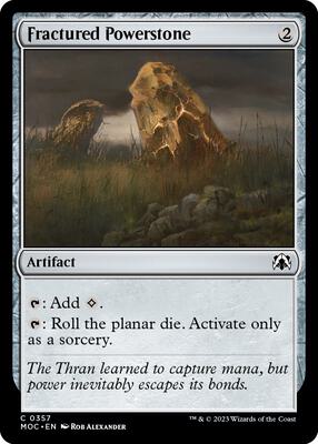 Fractured Powerstone card from Commander: March of the Machine