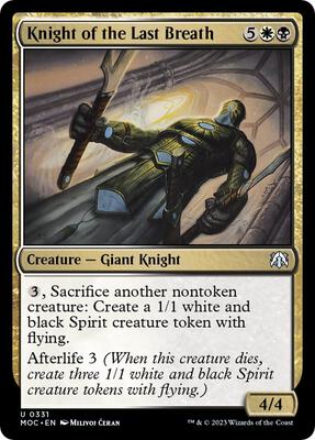 Knight of the Last Breath card from Commander: March of the Machine