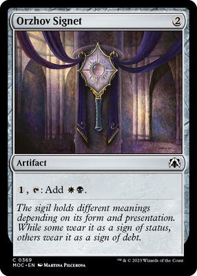 Orzhov Signet card from Commander: March of the Machine