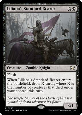 Liliana's Standard Bearer card from Commander: March of the Machine