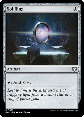 Sol Ring card from Commander: March of the Machine