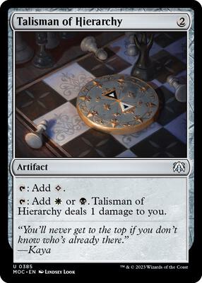 Talisman of Hierarchy card from Commander: March of the Machine