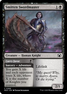 Smitten Swordmaster card from Commander: March of the Machine