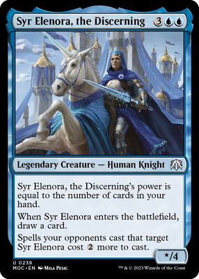 Syr Elenora, the Discerning card from Commander: March of the Machine