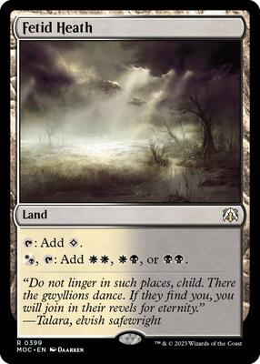 Fetid Heath card from Commander: March of the Machine