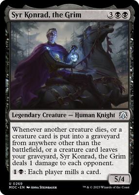 Syr Konrad, the Grim card from Commander: March of the Machine