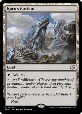 Karn's Bastion card from Commander: March of the Machine