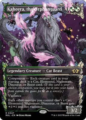 Kaheera, the Orphanguard card from March of the Machine: Multiverse Legends