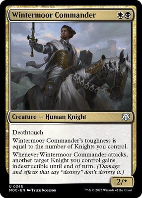 Wintermoor Commander card from Commander: March of the Machine