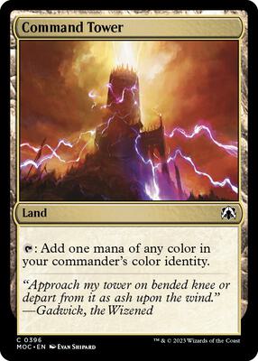 Command Tower card from Commander: March of the Machine