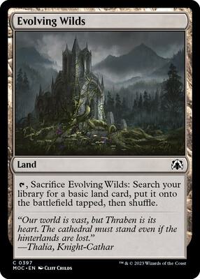 Evolving Wilds card from Commander: March of the Machine