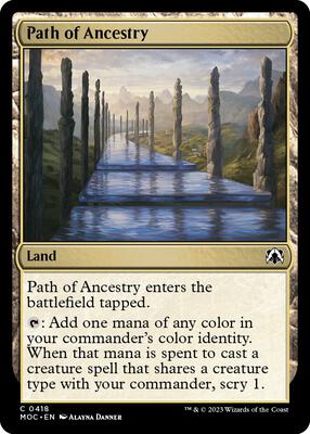 Path of Ancestry card from Commander: March of the Machine