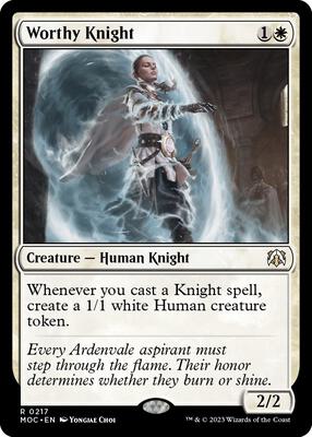 Worthy Knight card from Commander: March of the Machine