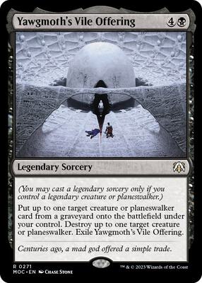 Yawgmoth's Vile Offering card from Commander: March of the Machine