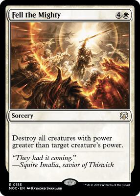 Fell the Mighty card from Commander: March of the Machine