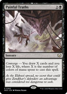 Painful Truths card from Commander: March of the Machine