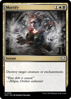 Mortify card from Commander: March of the Machine