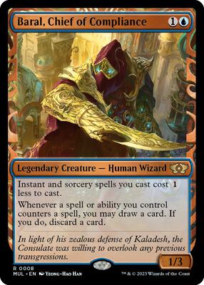 Baral, Chief of Compliance card from March of the Machine: Multiverse Legends