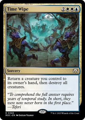 Time Wipe card from Commander: March of the Machine