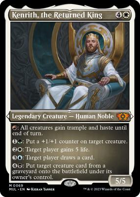 Kenrith, the Returned King (Foil Etched) card from March of the Machine: Multiverse Legends