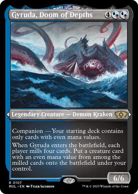 Gyruda, Doom of Depths (Foil Etched) card from March of the Machine: Multiverse Legends