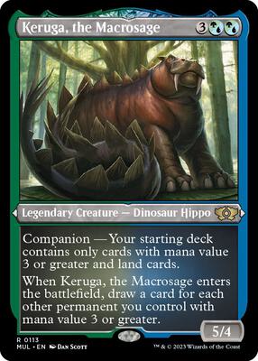 Keruga, the Macrosage (Foil Etched) card from March of the Machine: Multiverse Legends