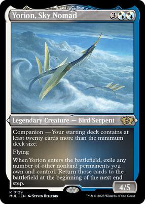Yorion, Sky Nomad (Foil Etched) card from March of the Machine: Multiverse Legends