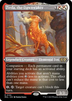 Zirda, the Dawnwaker (Foil Etched) card from March of the Machine: Multiverse Legends