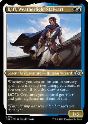 Raff, Weatherlight Stalwart (Foil Etched) card from March of the Machine: Multiverse Legends