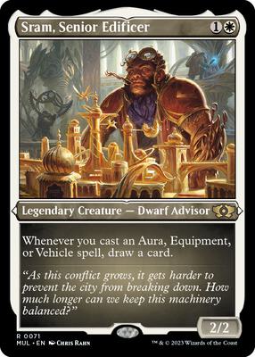 Sram, Senior Edificer (Foil Etched) card from March of the Machine: Multiverse Legends