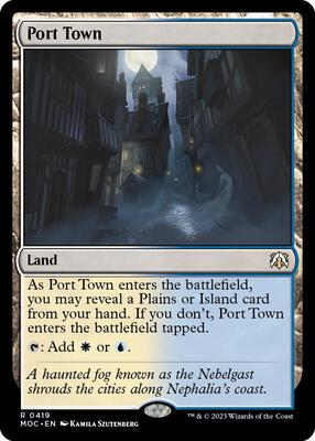 Port Town card from Commander: March of the Machine