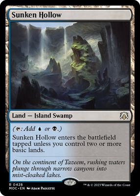 Sunken Hollow card from Commander: March of the Machine