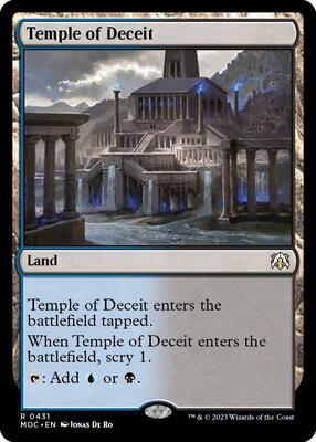 Temple of Deceit card from Commander: March of the Machine