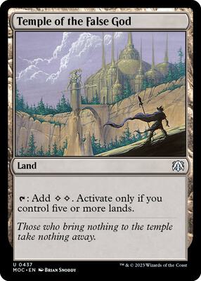 Temple of the False God card from Commander: March of the Machine