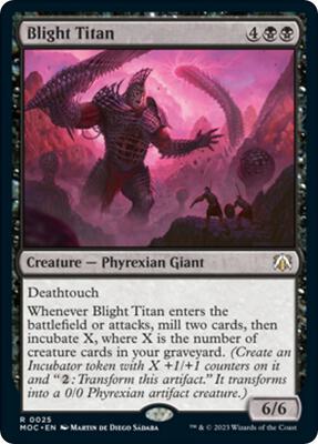 Blight Titan card from Commander: March of the Machine