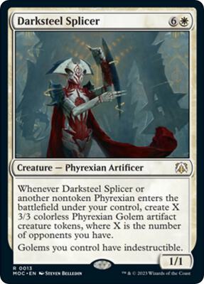 Darksteel Splicer card from Commander: March of the Machine