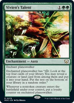 Vivien's Talent card from Commander: March of the Machine