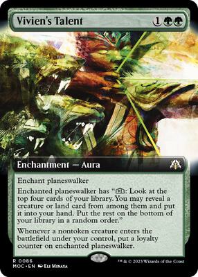 Vivien's Talent (Extended Art) card from Commander: March of the Machine