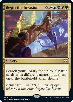 Begin the Invasion card from Commander: March of the Machine