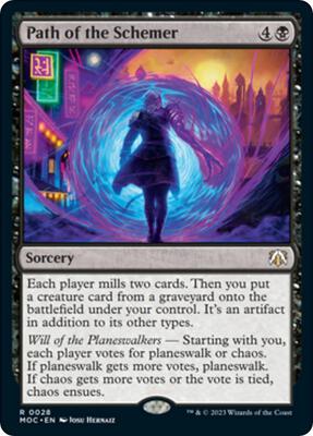 Path of the Schemer card from Commander: March of the Machine