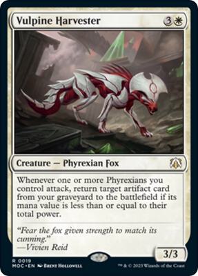 Vulpine Harvester card from Commander: March of the Machine