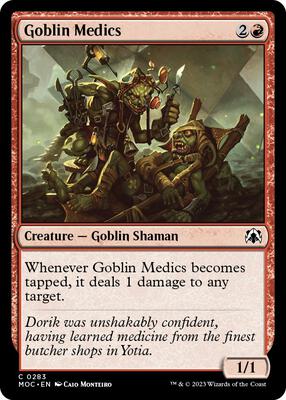 Goblin Medics card from Commander: March of the Machine